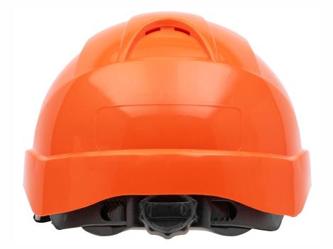 Nitras Head Protect 9500 Schutzhelm mit Größenregulierung und Kinnriemen, orange
